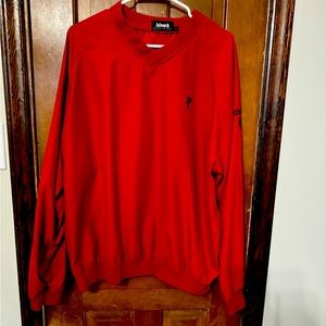 Men’s Ashworth golf red pullover-Large
